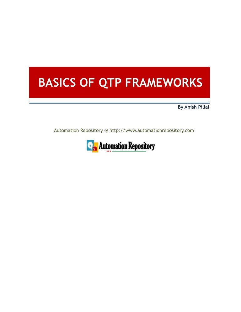 bpt framework in qtp